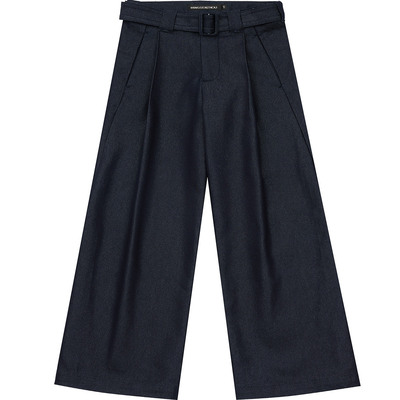 MINGSENZHOU DENIM“416”系列蓝银河打褶A字版型原牛牛仔长裤男