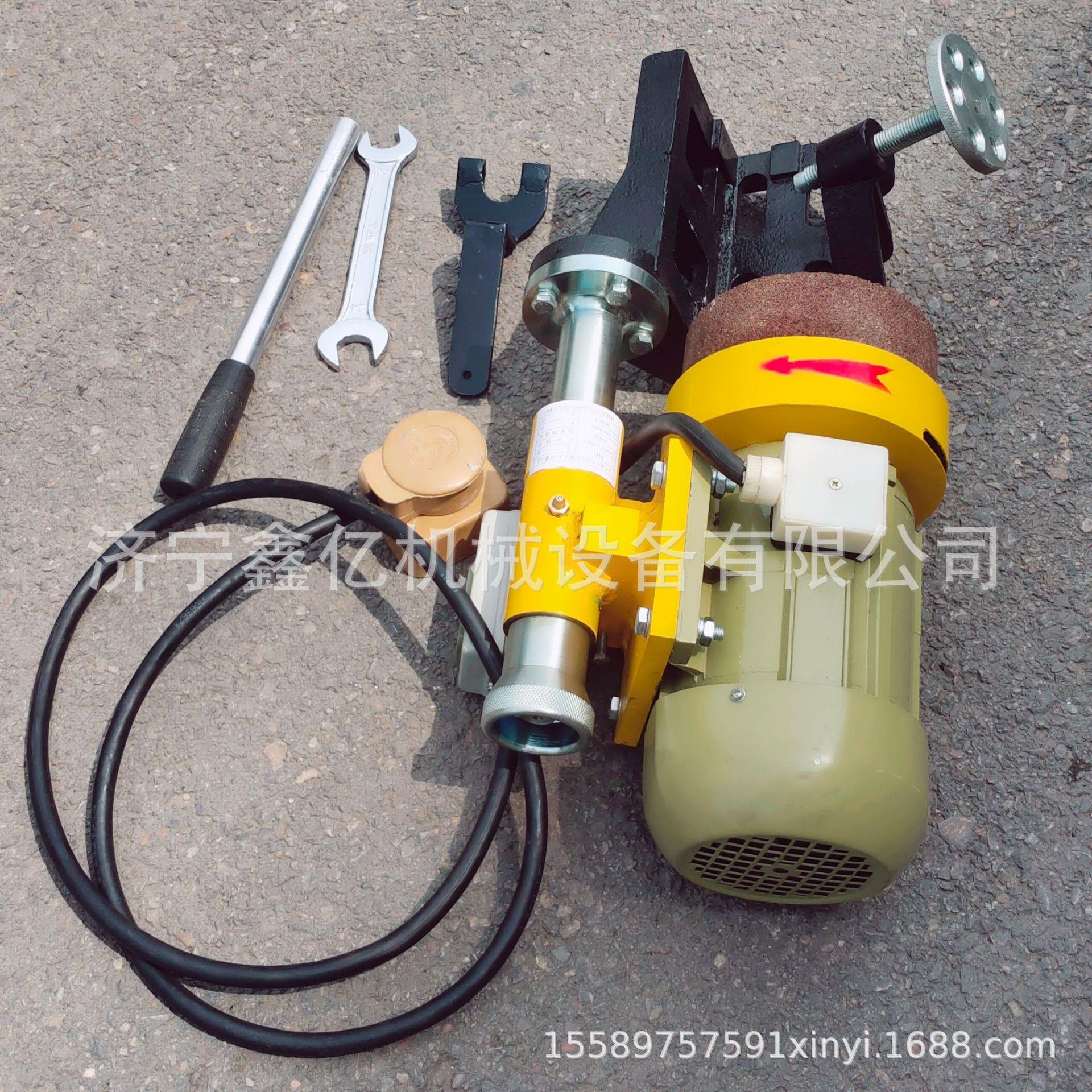 电动钢轨端面磨平机铁路端面磨光机轨道除锈机钢轨磨轨机现货