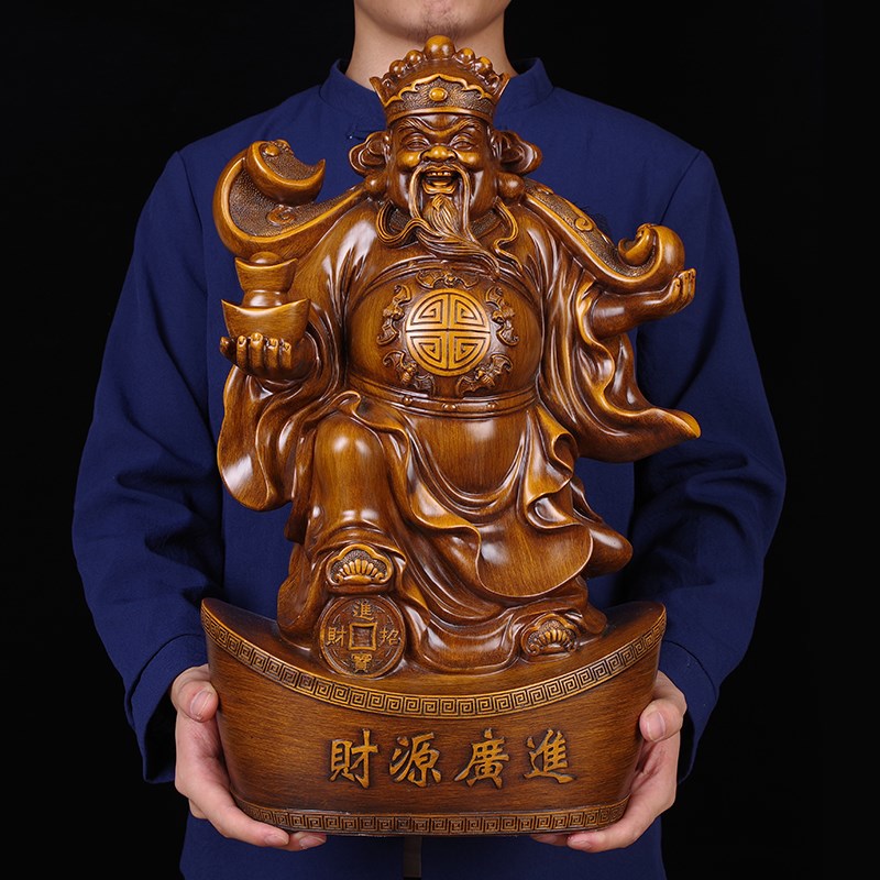 财神神像摆件大号财源广进店铺招财进宝供奉文财神像家用家庭摆设