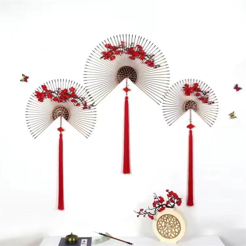 新中式铁艺壁挂装饰墙壁扇子挂件墙面装饰品样板房售楼处壁饰挂件,童装/婴儿装/亲子装,儿童装饰手表,淘宝优惠券,粉丝福利购,淘宝优惠卷