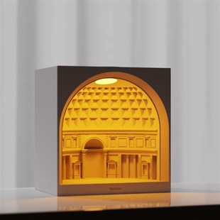 砼心原创万神庙氛围灯混凝土建筑摆件水泥小夜灯设计师礼物