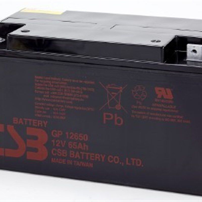 原装GP12650 12V65AH CSB免维护大型设备/UPS不间断电源专用电池