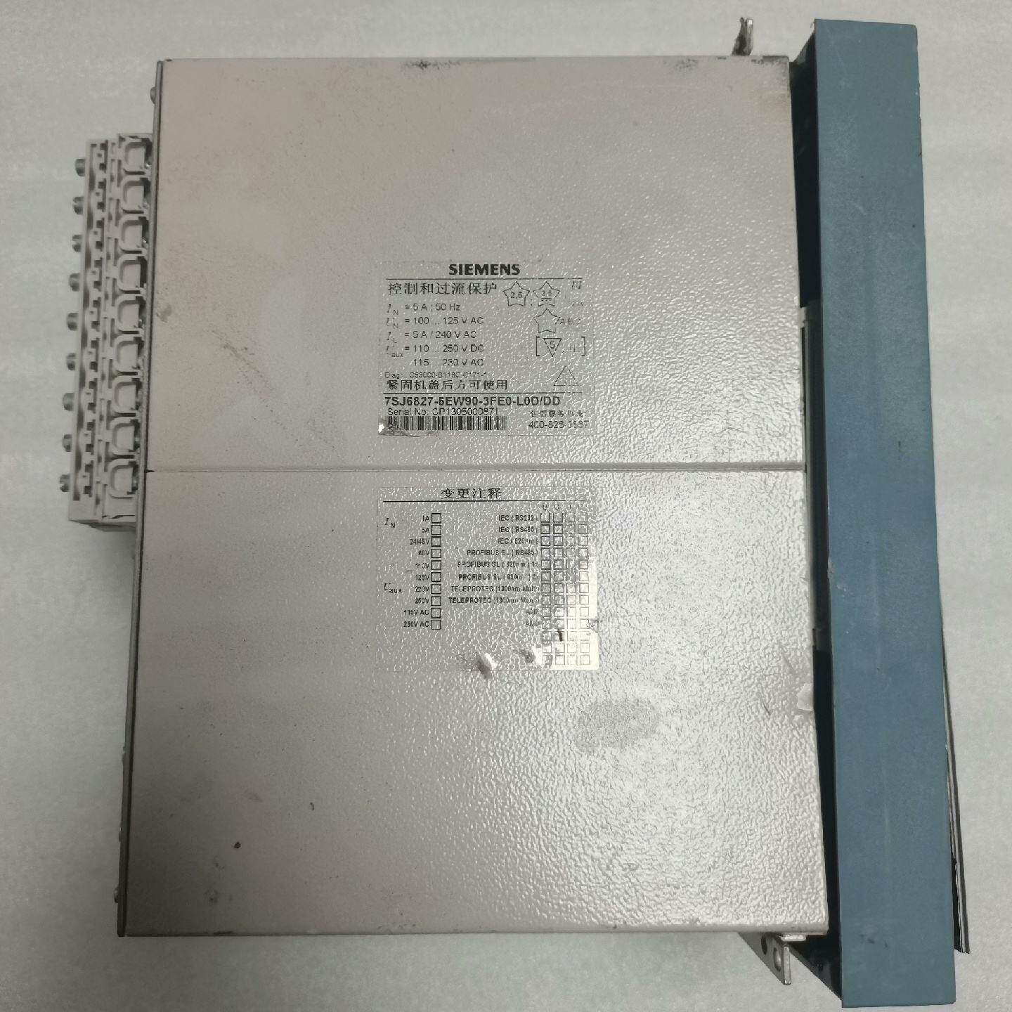 SIEMENS西门子控制和过流保护器7SJ68,工人暴力拆机--议价商品