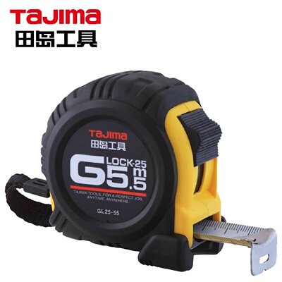 田岛（TaJIma）钢卷尺长5.5米双面读数测量工具米尺GL25-551001-