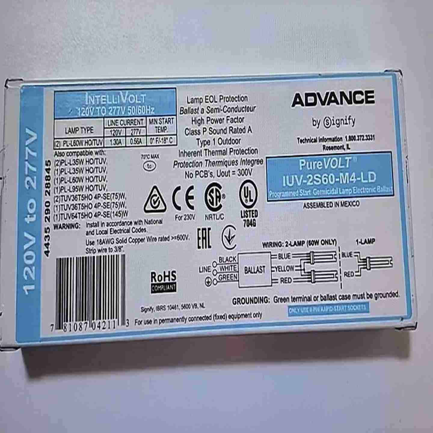 议价-飞利浦120v~277v1/2x26hw电子镇流器全新9-议价