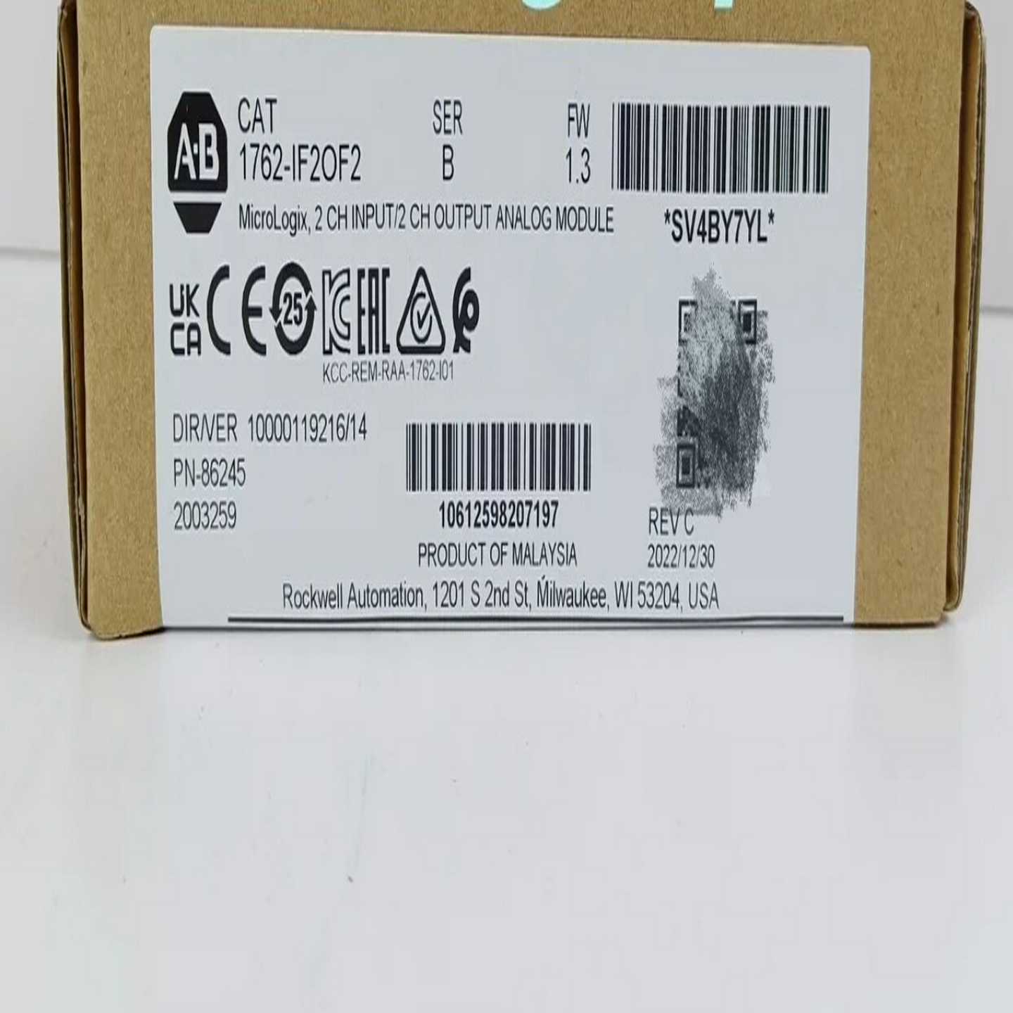 AB罗克韦尔1762-IF2OF2，176询价