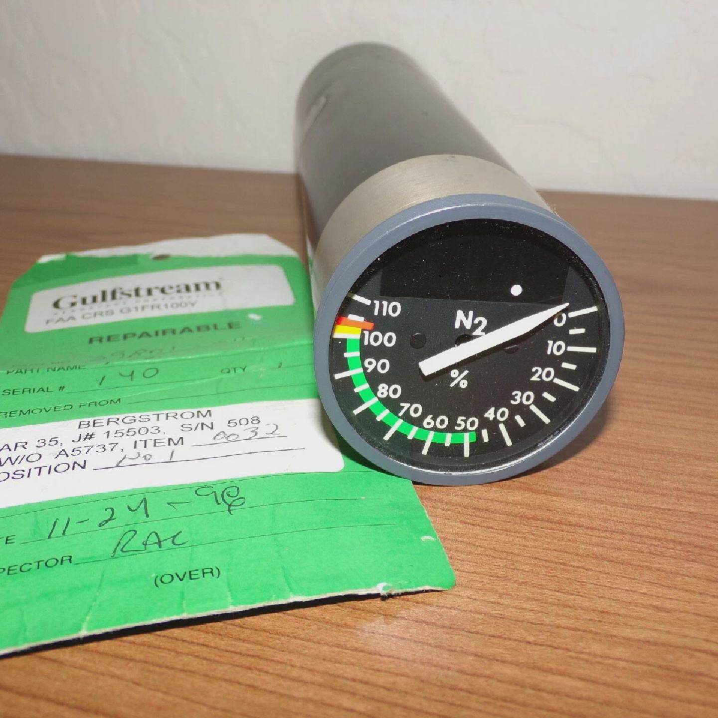 Bombardier Learjet N2 Gauge 30707222 Garrett 39801011