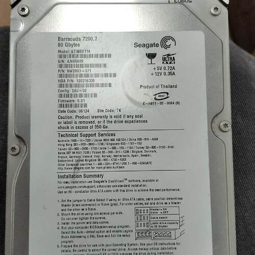 希捷Seagate ST380011A硬盘，Barracud-议价