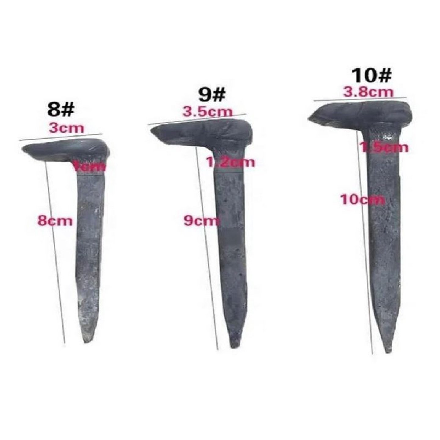 铁路道钉矿用道钉手工道轨钉铁钉子直钉单尖钉轨道钉地钉马王钉,五金/工具,钉,淘宝优惠券,粉丝福利购,淘宝优惠卷