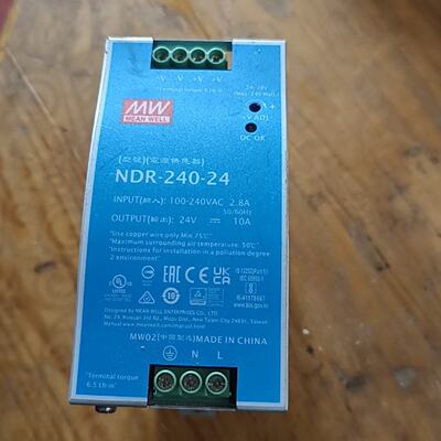 询价-NDR24024明纬开关电源220V转24V直流变10A