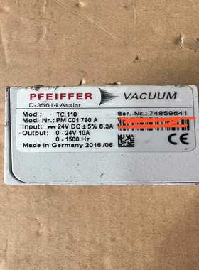 PFEIFFER清仓库普发控制器D-35614Asslar，~议价