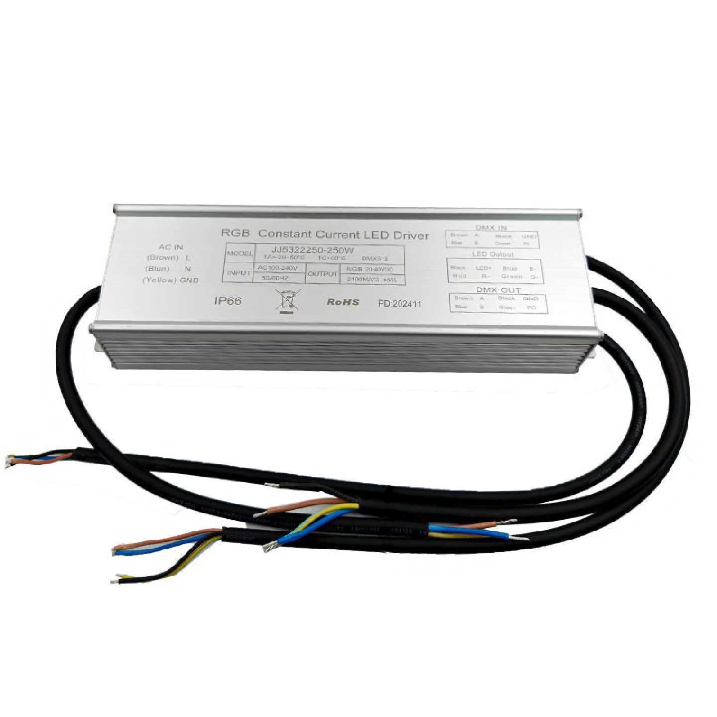100W150WDMX512电源RGB高压恒流电源DMX512三色恒流电源