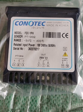 韩国CONOTEC温控器FOX1PH温度测量范围50议价