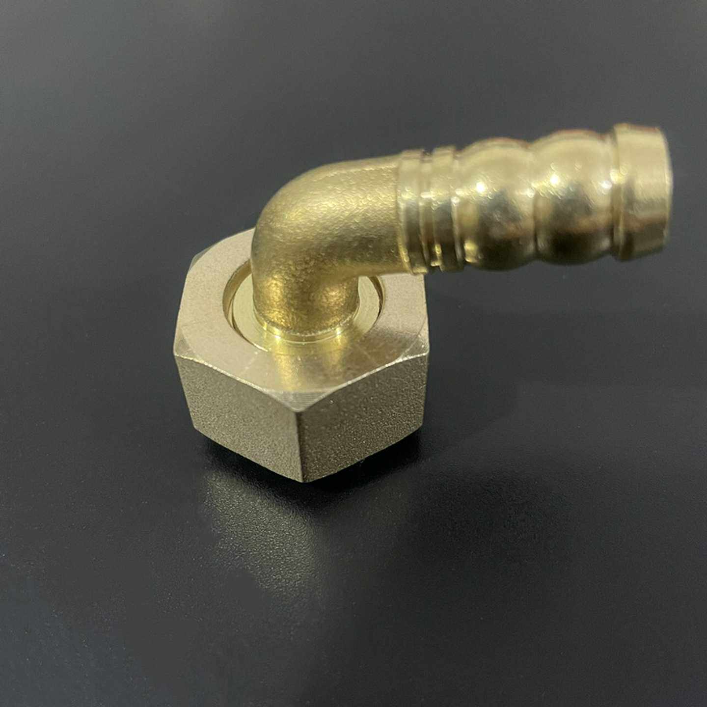 燃气灶具万向接头4分进气弯头活接宝塔铜螺口热水器煤气灶配件