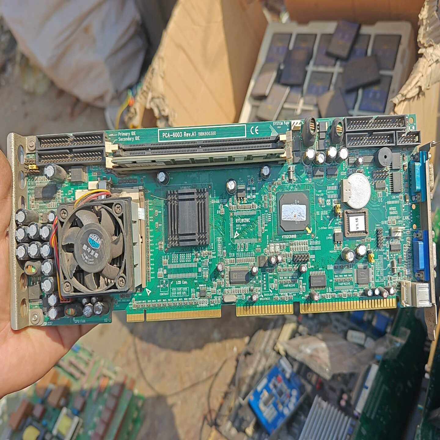 议价研华工控机主板 PCA-6003 Rev.A1，拆机货物照片