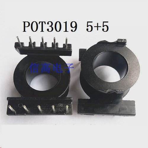 POT3019高频磁芯骨架铁氧体磁芯POT3019骨架立式55针