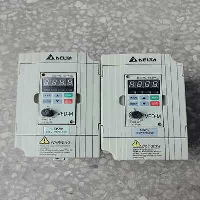 台达变频器1.5KWVFD015M21A，已上电询价