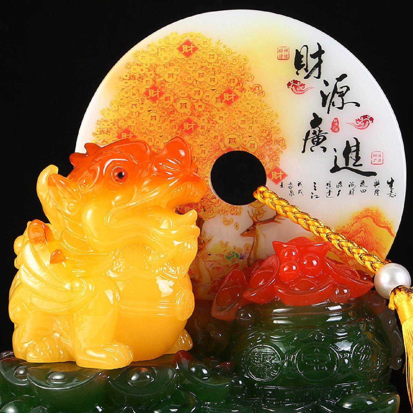 中式招财貔貅工艺品摆件家居客厅玄关装饰品办公室店铺收银台摆设