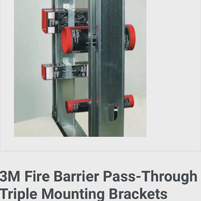 C LOT OF 25 3M Fire Barrier PassThrough Mounting Bracket  98