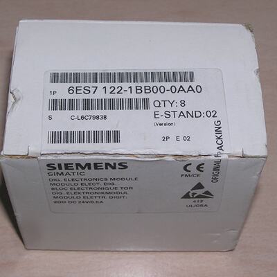 New old stock  Pack 8x Siemens 6ES71221BB000AA0 E02 ET200LSC