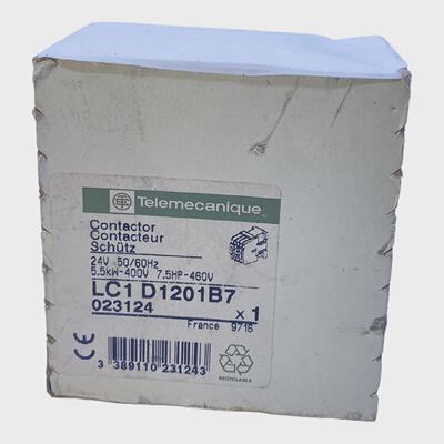 Telemecanique LC1D1201B7 Power Contactor 023124 24V 5060Hz 5