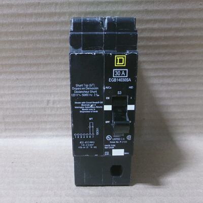 Square D EGB EGB14030SA 1 Pole 30 Amp 277V Circuit Breaker W