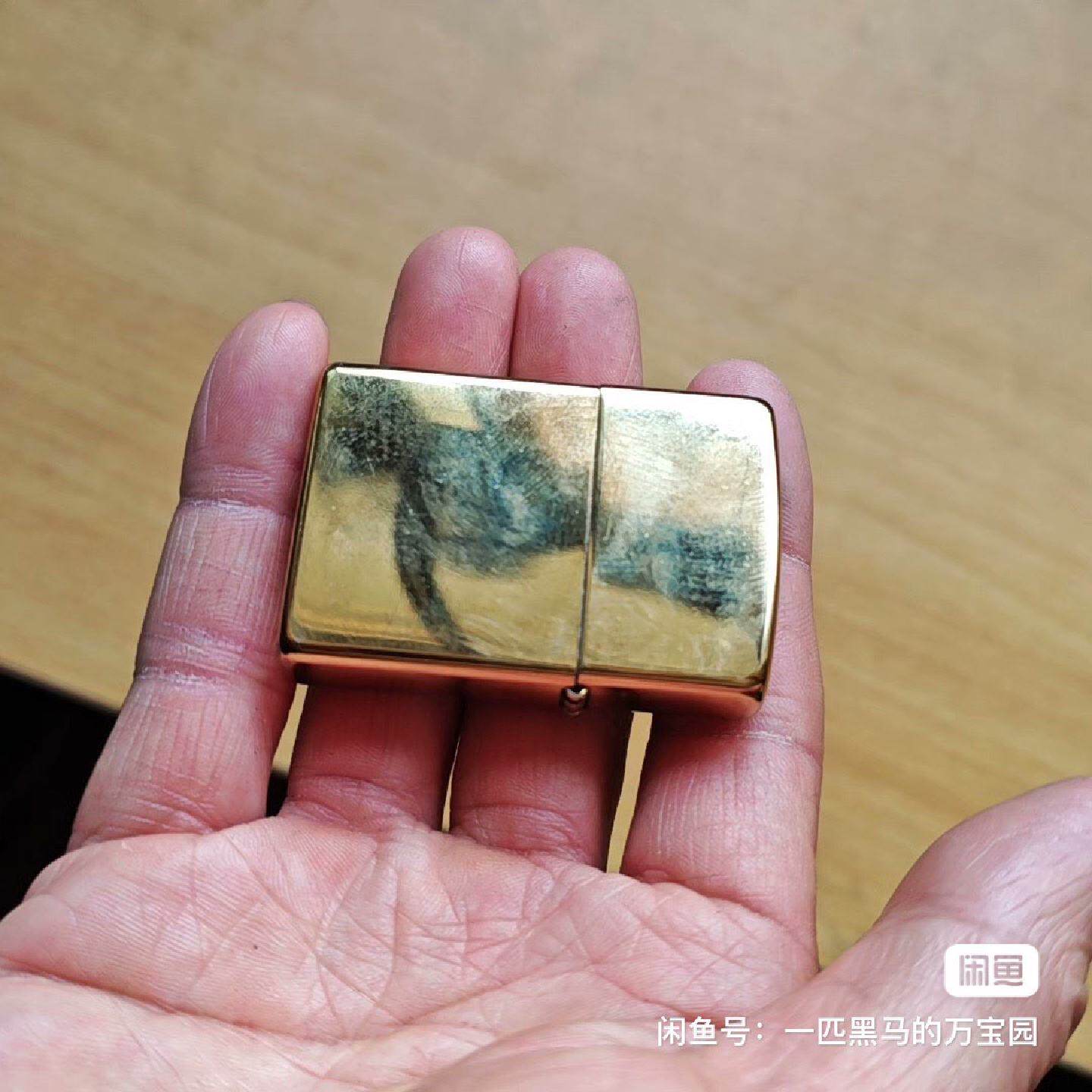 Zippo/芝宝正品Zippo 日版原版 镀金嵌银TIC工艺--议价商品