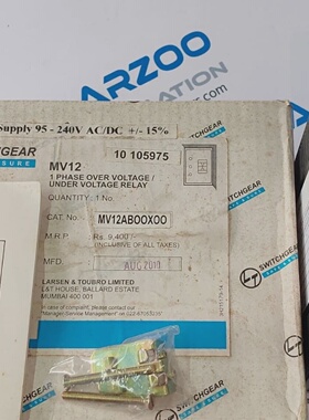 LT MV12ABOOXOO 1Phasen berUnterspannungsrelais 95240Vac MV12