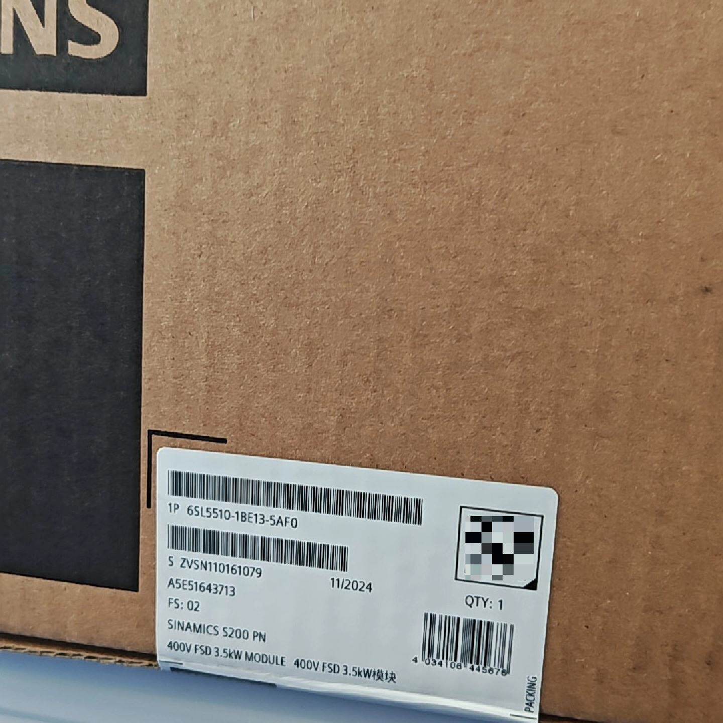 SINAMICS S200 PN 400V FSD 3拍前询价下单