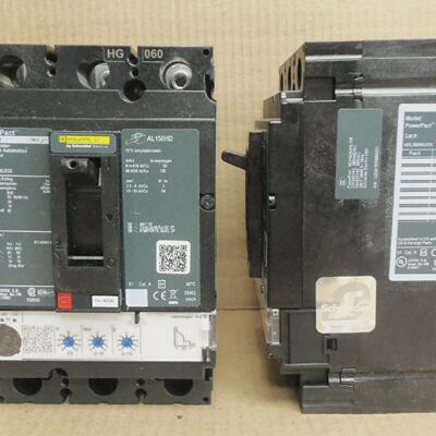 Square D HGL HGL36060U33X 3 Pole 60 Amp 600V Circuit Breaker