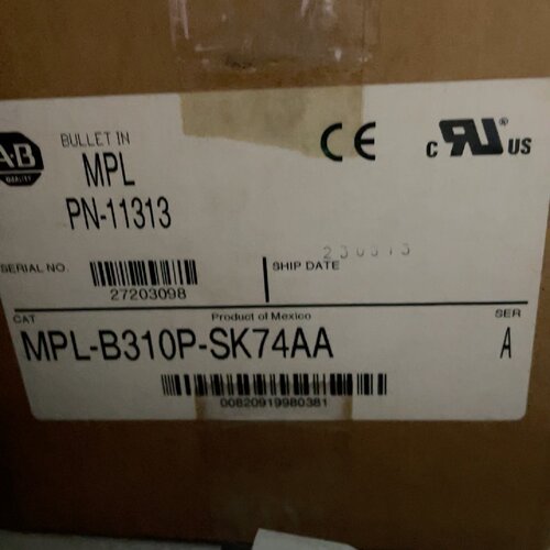 【询价】allen bradley MPL-B310P-SK74aa