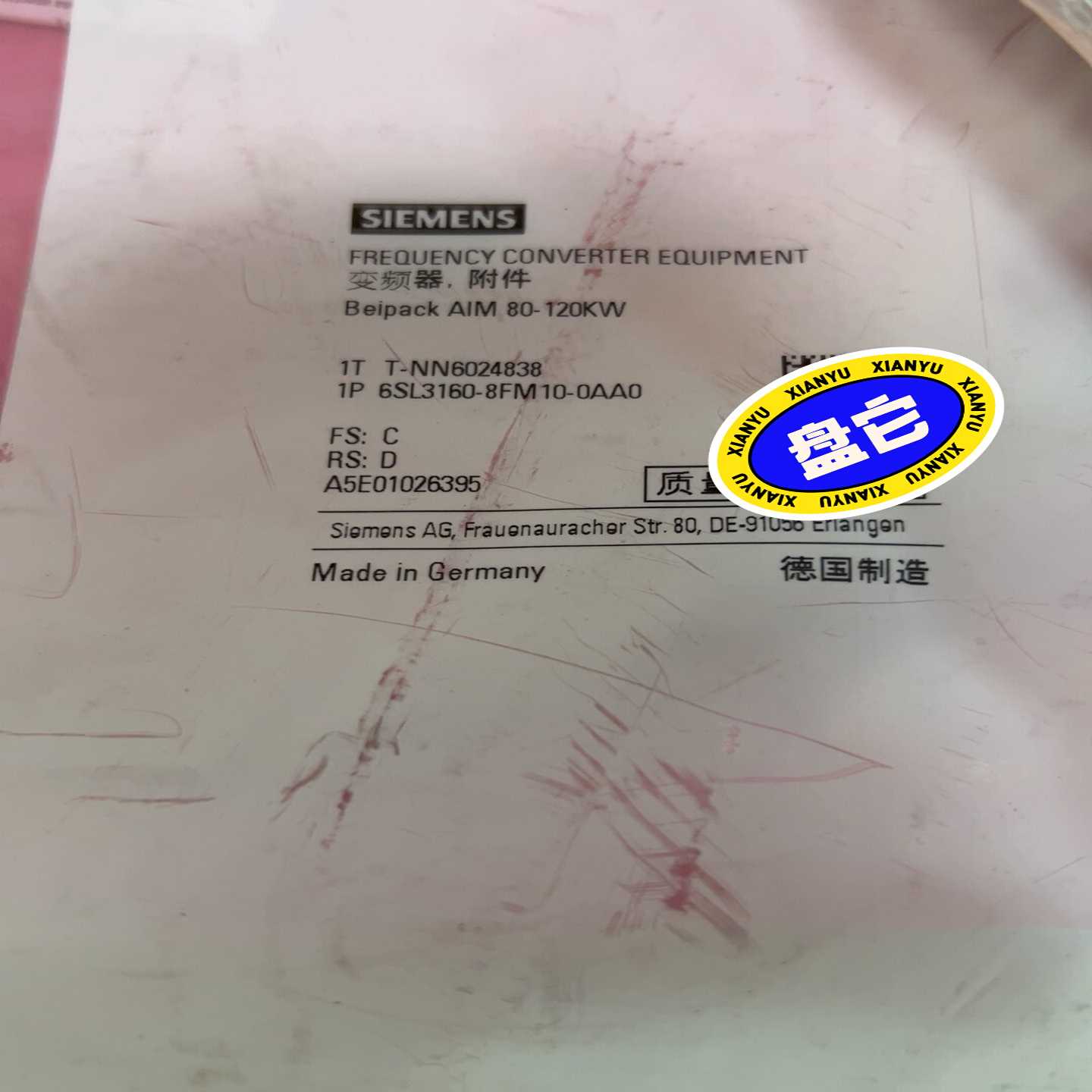 附件包6SL3160-8FM10-0AA0议价询价