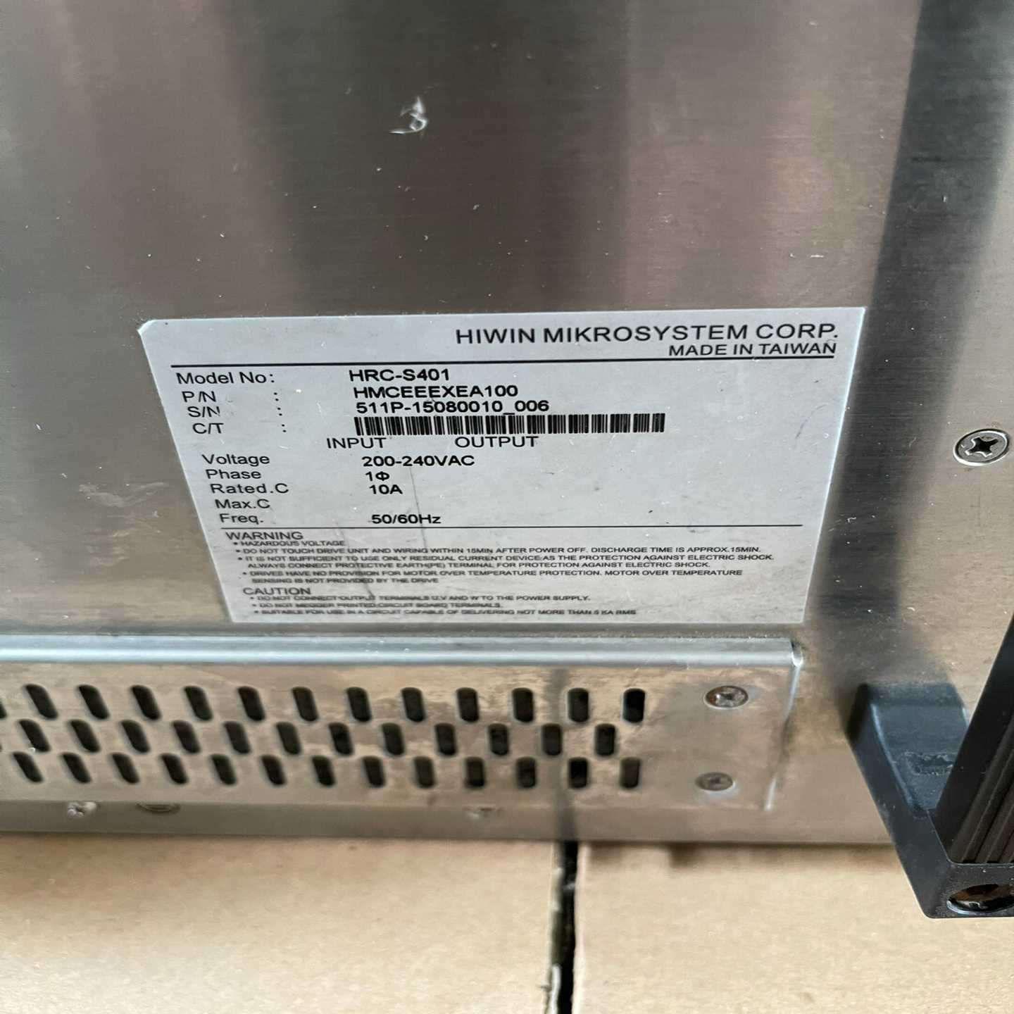 HRC-S401上银机器人控制柜RS406-601S-S-询价客服