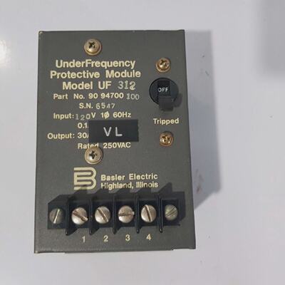 Mdulo De Proteccin Contra Subfrecuencia BASLER ELECTRIC UF 3