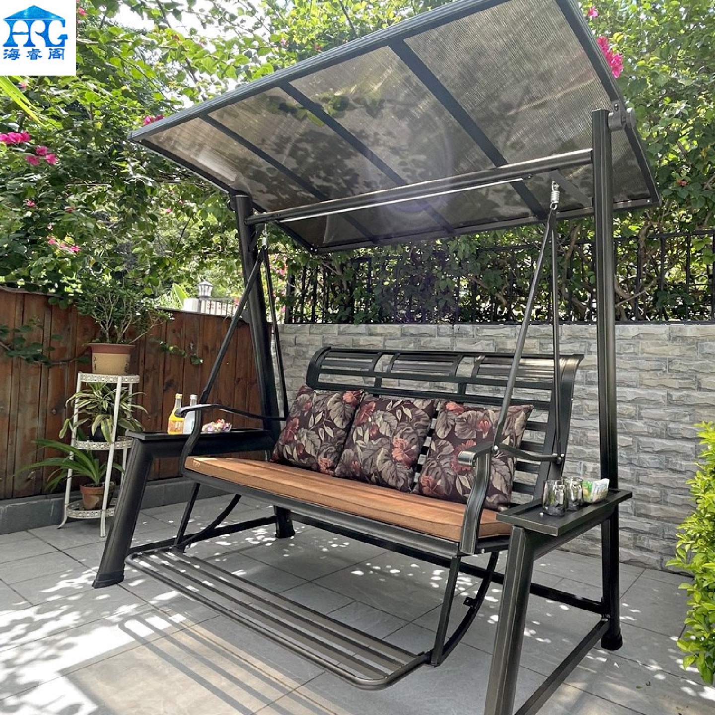 秋千户外庭院铝合金休闲花园阳台室外防雨椅子吊椅家用摇摇椅院子