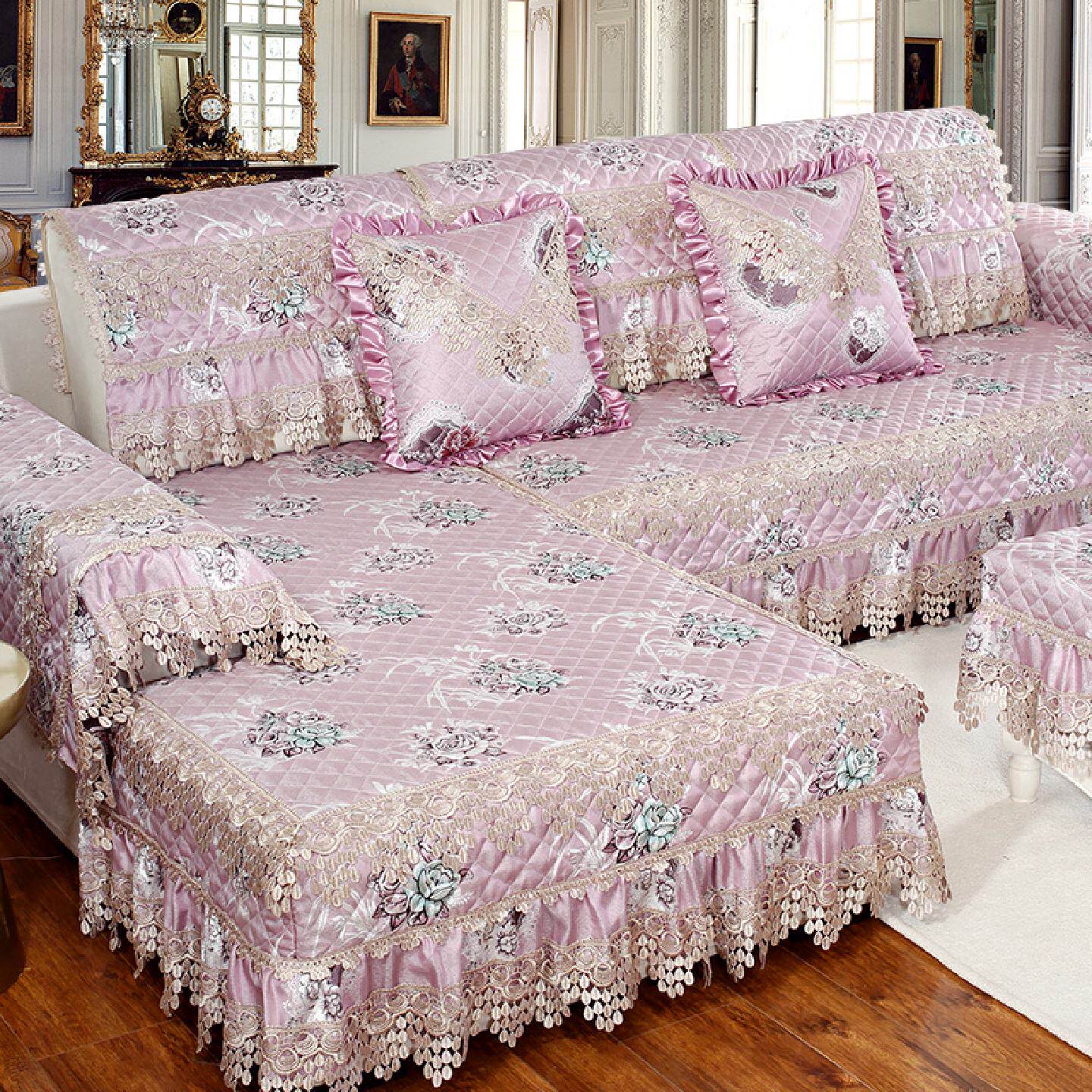 欧式沙发垫四季通用坐垫子加厚防滑沙发套罩全包万能套沙发巾全盖