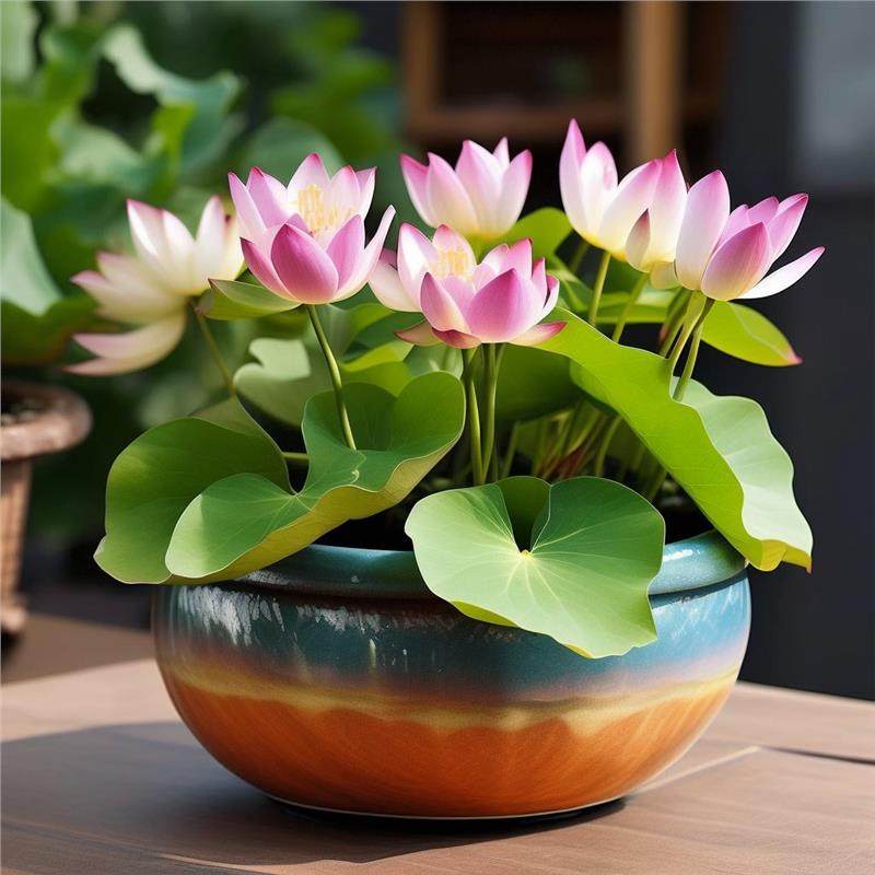 开口碗莲种子无土水培四季播种植物睡莲荷花室内盆栽绿植花卉客厅