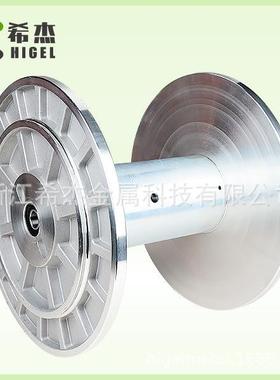 希杰铝盘头，355MM*255MM,织带机钩编机专用，加厚加重不爆盘