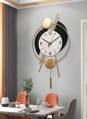铁艺壁挂钟表wall decor colck 静音壁挂现代风格简约