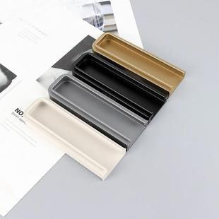 煊利嵌入式 隐形拉手抽屉橱柜衣柜柜门开槽内嵌暗藏拉手把一体成型