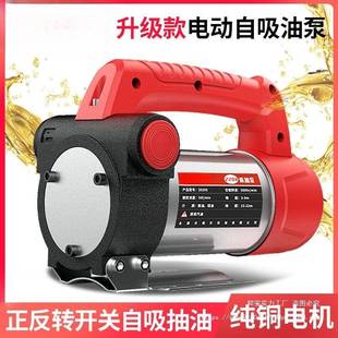 电动抽油泵12V24V220V伏自吸加油泵柴油抽油机器小型加油机枪停泵