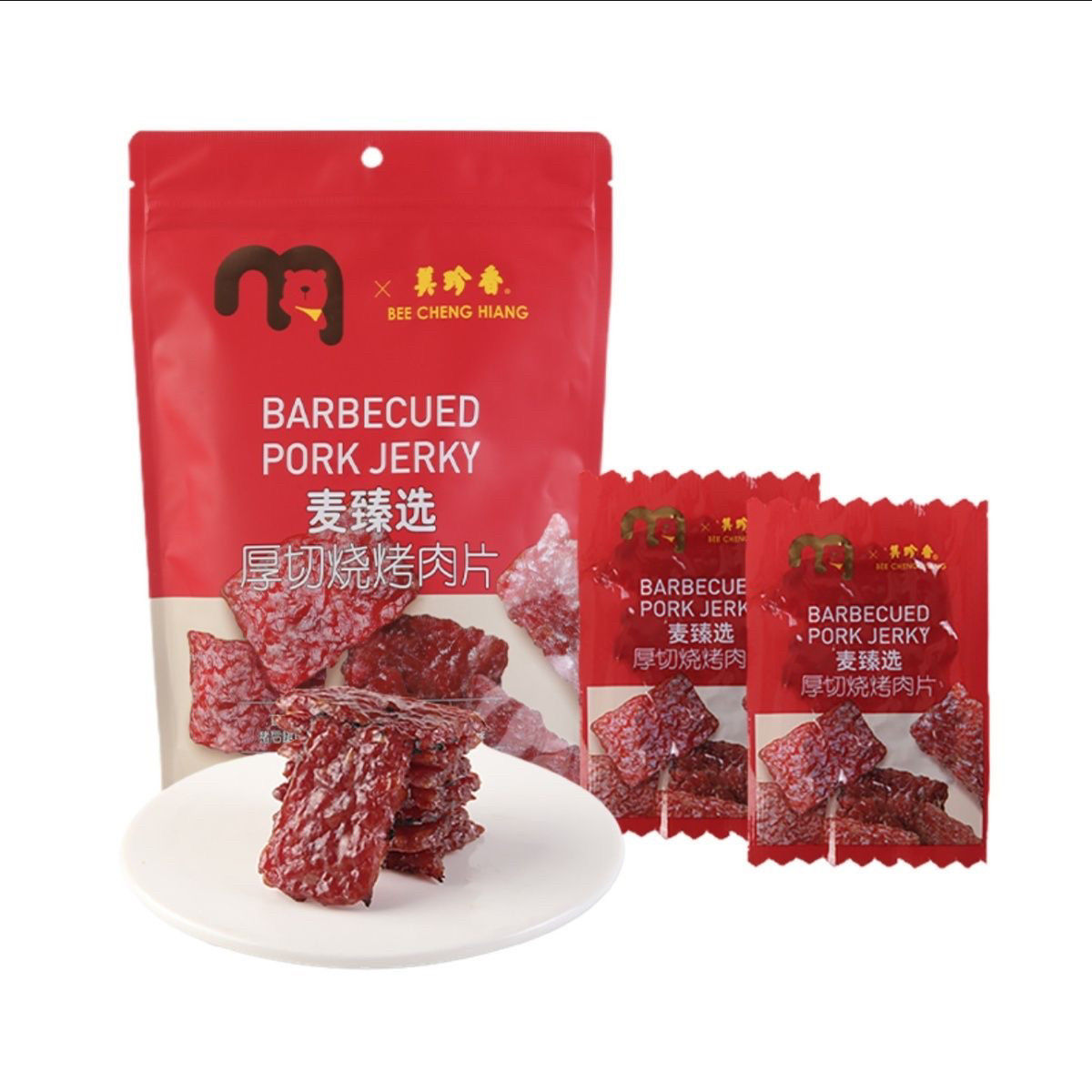 麦德龙麦臻选厚切烧烤猪肉片300g美珍香联名肉脯零食独立包袋装