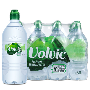 法国进口Volvic富维克火山岩天然矿泉水1L运动嘴大瓶整箱
