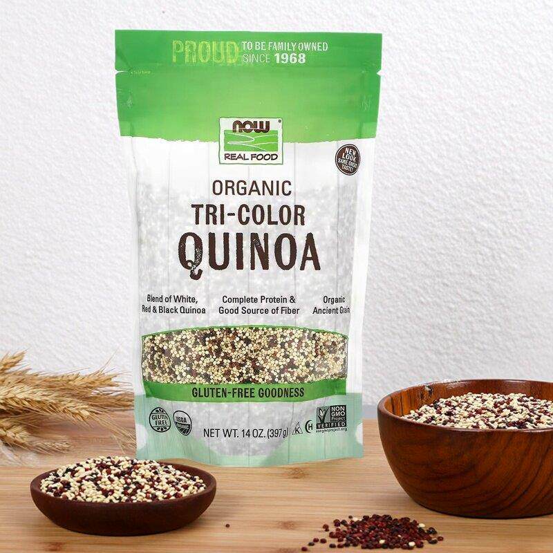 美国NowFoods 有机三色藜麦Tri-Color Quinoa红白黑藜麦粗粮无麸