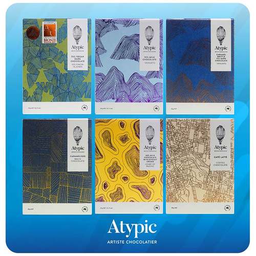 澳大利亚Atypic牛奶黑巧克力所罗门瓦努阿图单源可可小众精品 20g