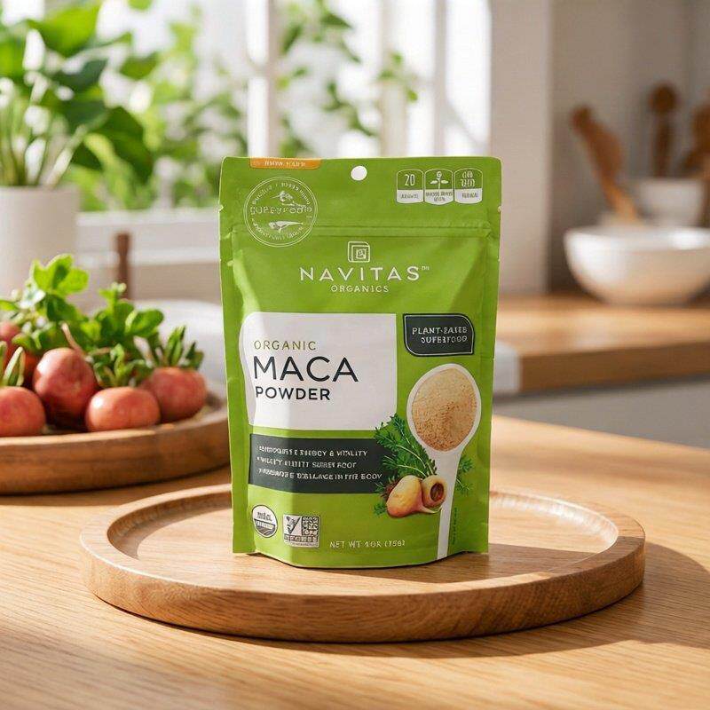 美国Navitas Maca Powder有机玛卡玛咖粉支持能量对抗压力疲劳