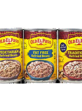 Old El Paso Refried Beans美国欧帕蔬菜多种速食炒豆酱茸罐头