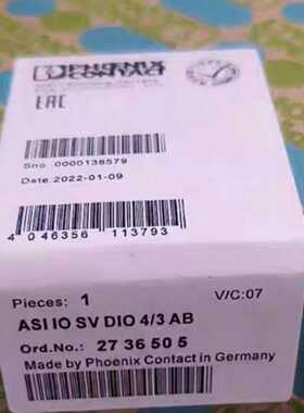 全新菲尼克斯ASIIOSVDIO4/3AB控制器，