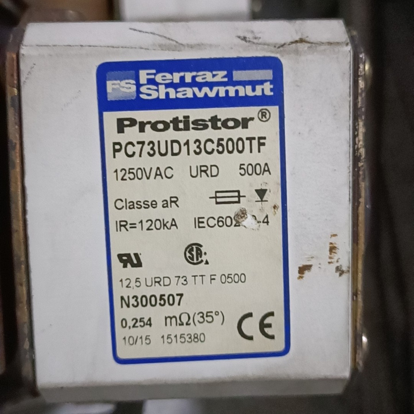 快熔保险PC73UD13C500TF原装拆机保证质量500安--议价商品