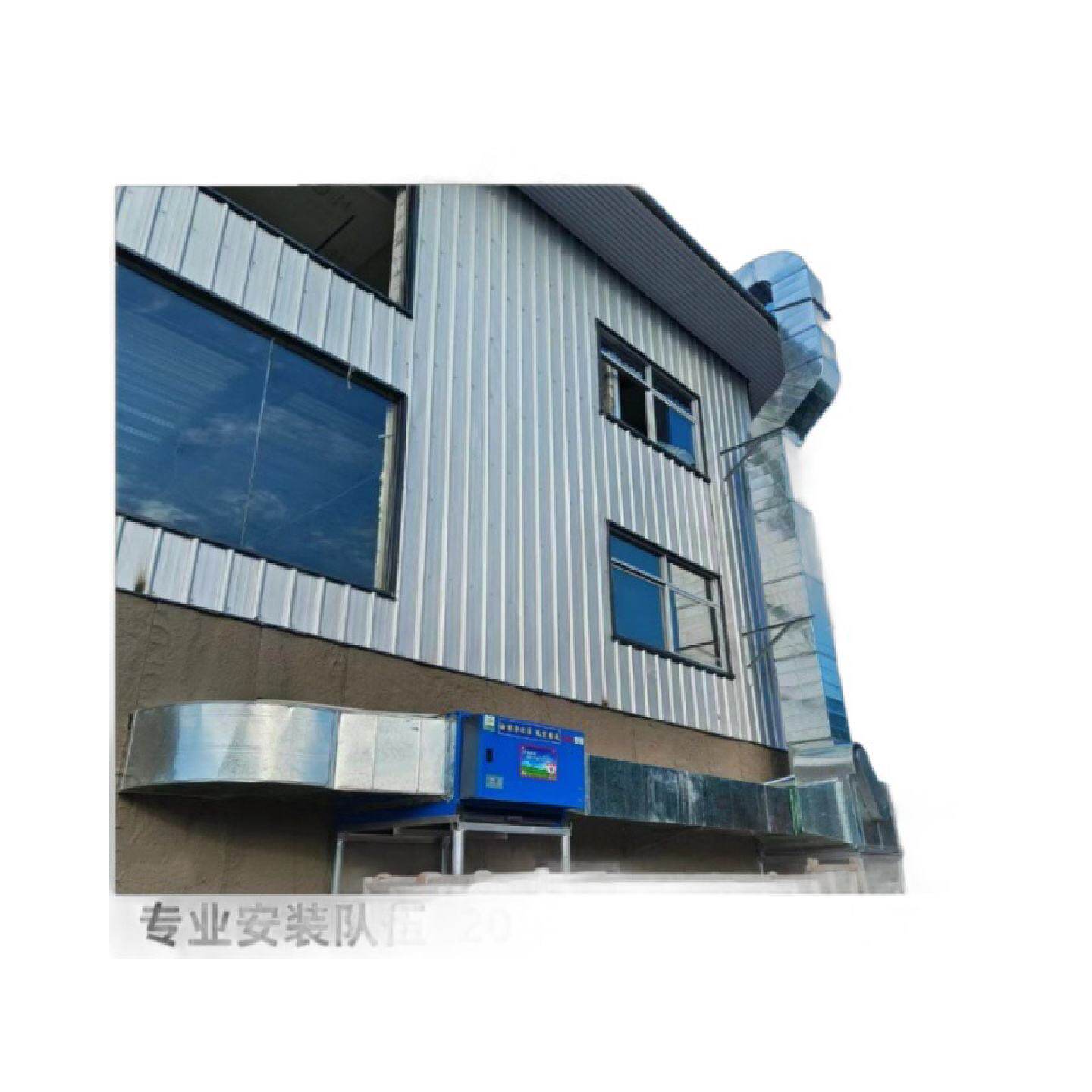 安装学校单位饭店食堂厨房吸烟罩抽风机油烟净化器抽烟排烟管道